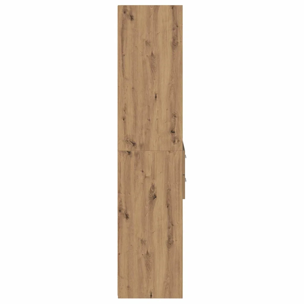 Credenza con Cassetto-Buffet-Armadio da cucina Rovere artigianale 40 x 42,5 x 185 cm