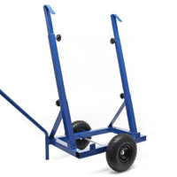 Carrello porta pannelli max 200 kg con pneumatici e supporti in acciaio regolabili 280-830mm
