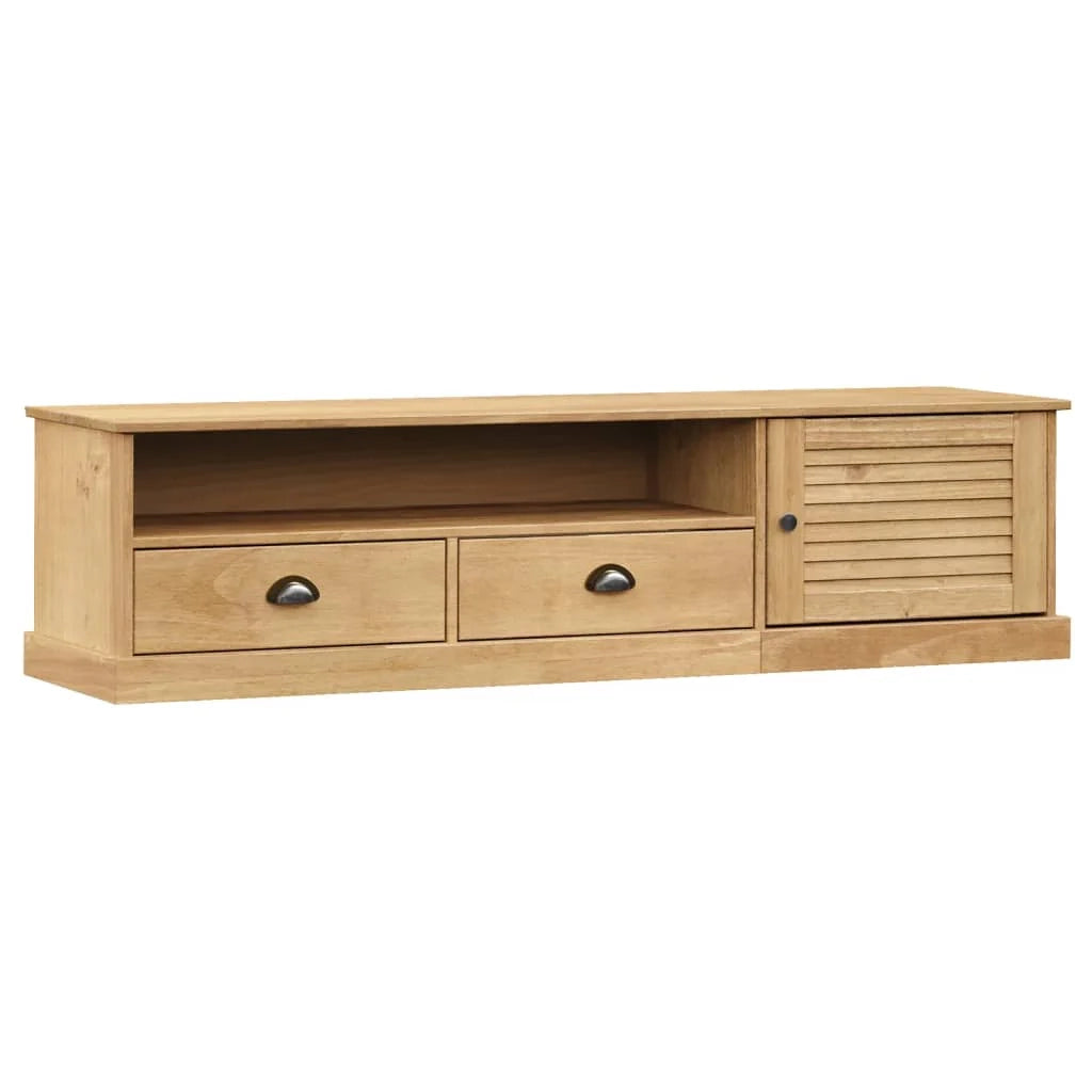 VIGO Mobile TV multimediale Mensola TV Credenza Sala da pranzo Soggiorno Camera da letto 156 x 40 x 40 cm Legno massello di pino marrone 02_0028510