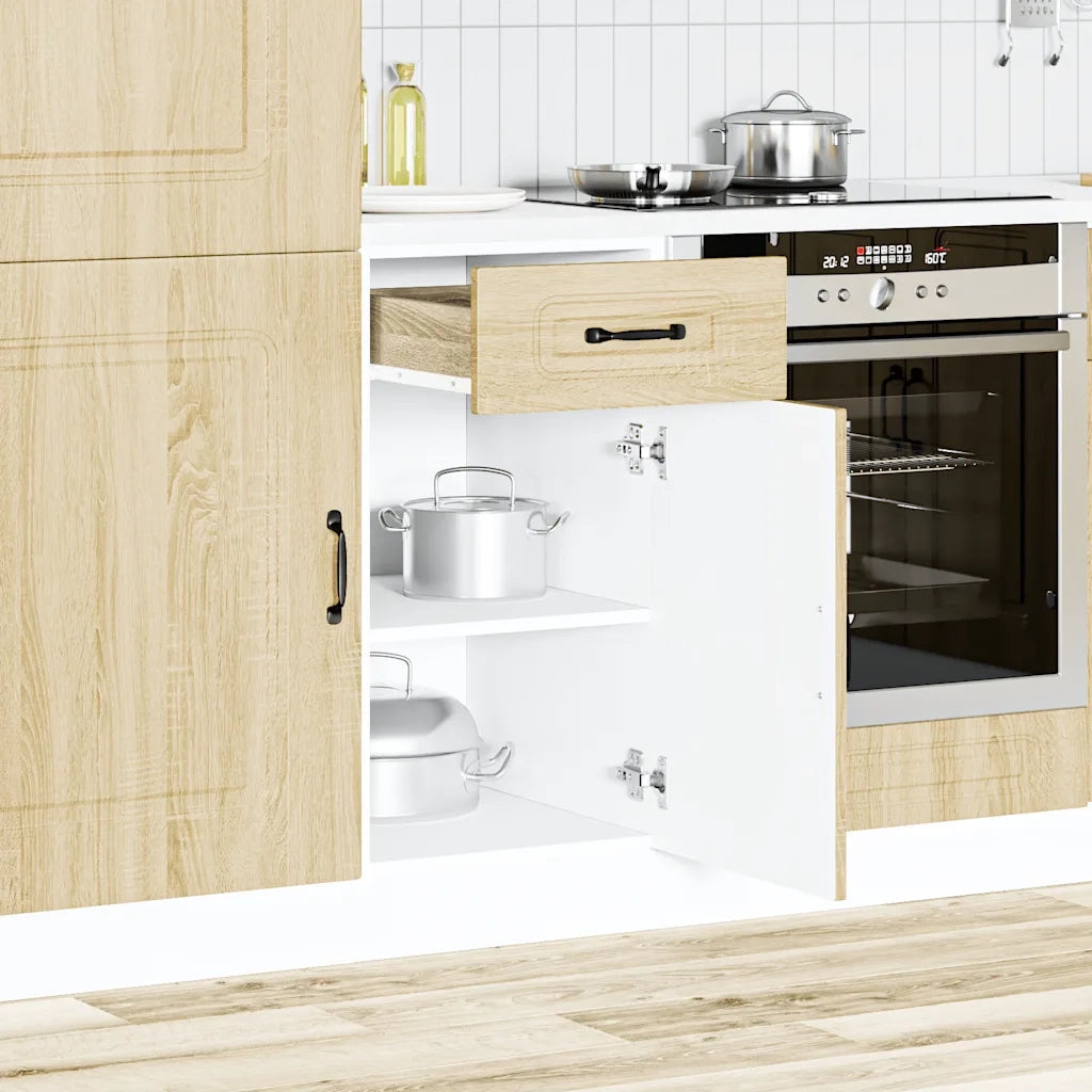 Base da Cucina Kalmar Rovere Sonoma in Legno Multistrato 853470