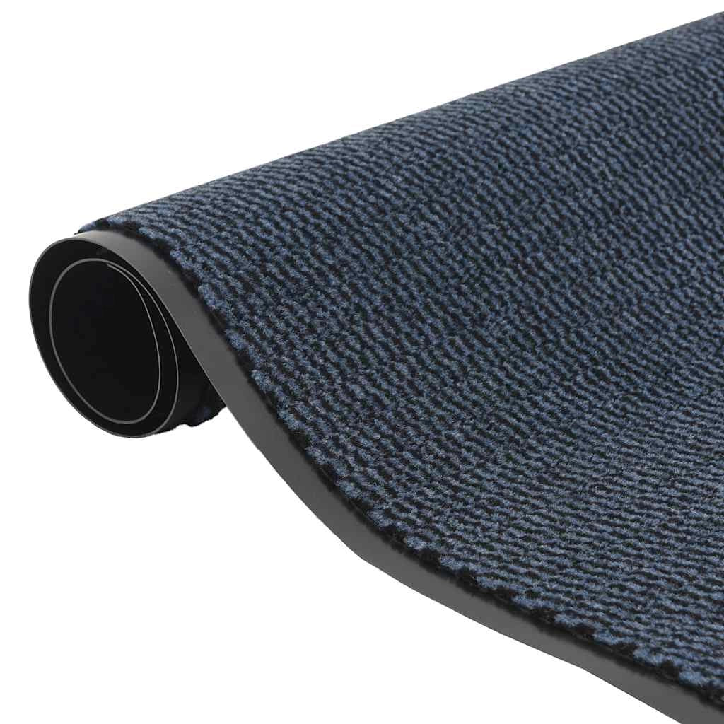 Zerbino antiscivolo 115 x 500 cm assorbente per lo sporco comfort moderno blu PP 02_0058125