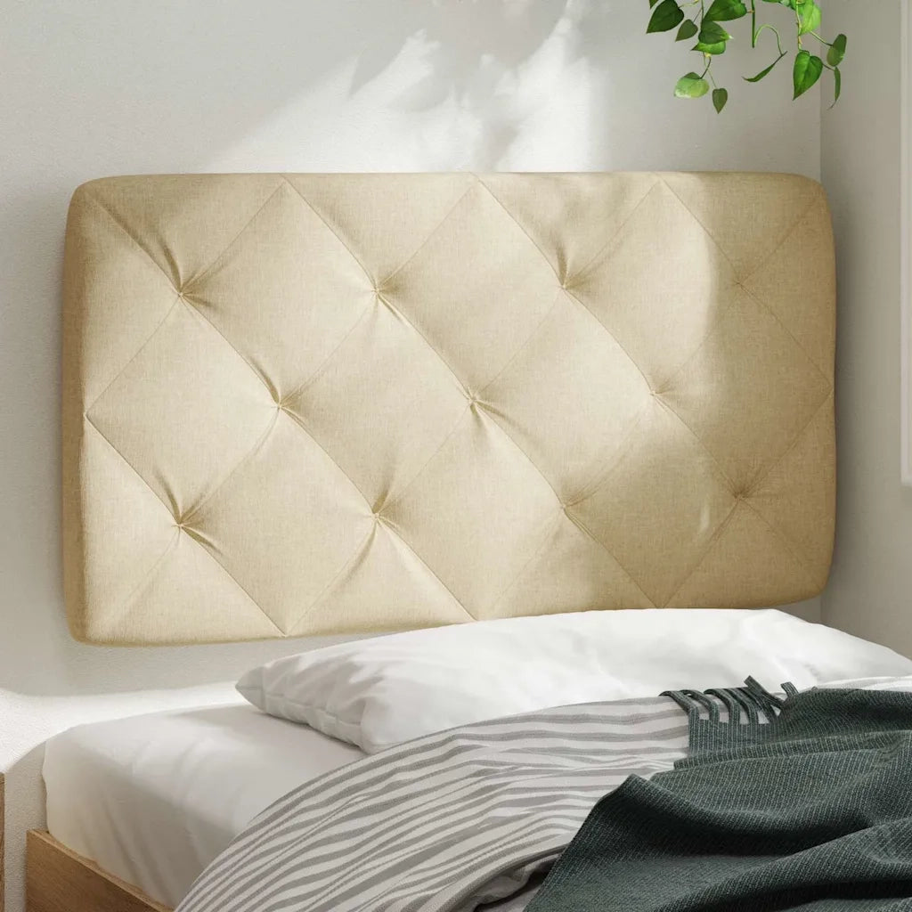 Cuscino Testiera Crema 80 cm in Tessuto CFW1656684