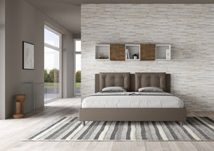 Letto Matrimoniale 160x190 cm Senza Rete Annalisa Cappuccino