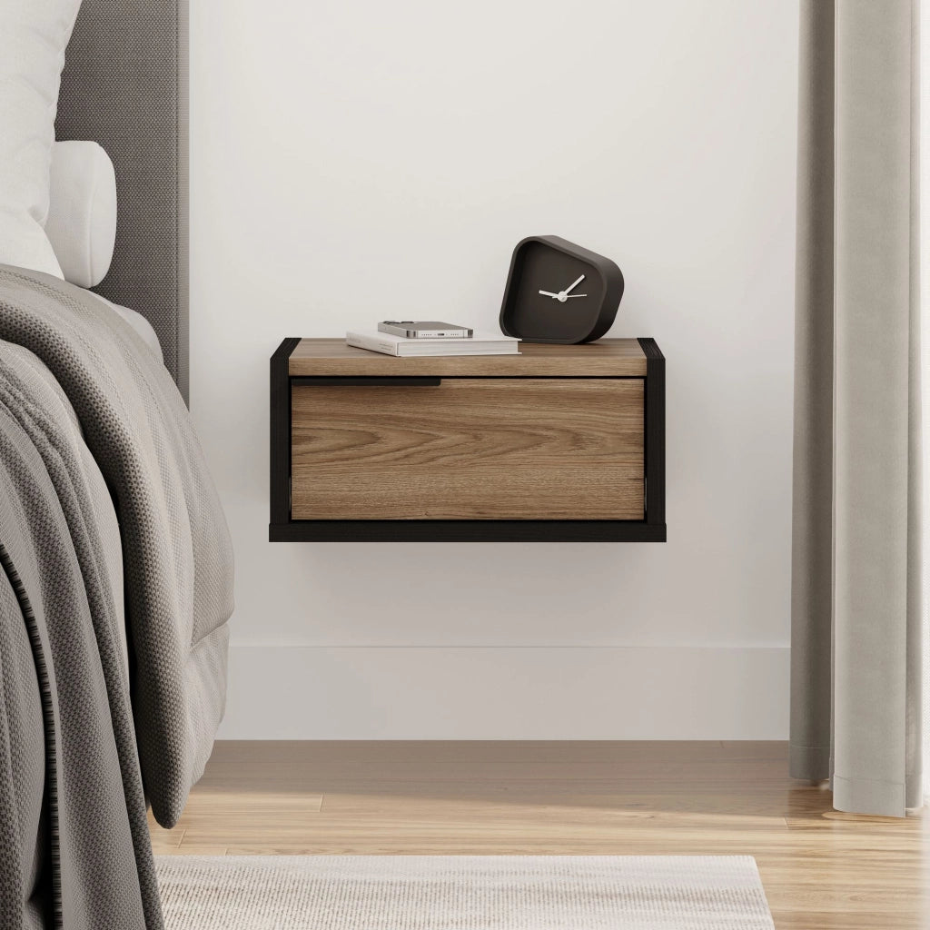 Comodino in legno "Eco" - 40 x 30 x 19 cm - Marrone