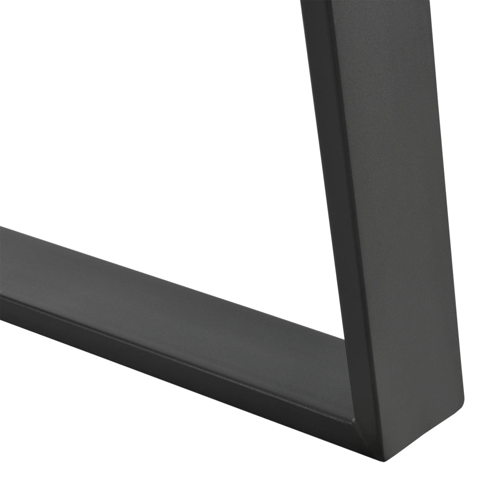 Set di 2 gambe per tavolo fai da te 75 x 72 cm nero opaco 03_0008095