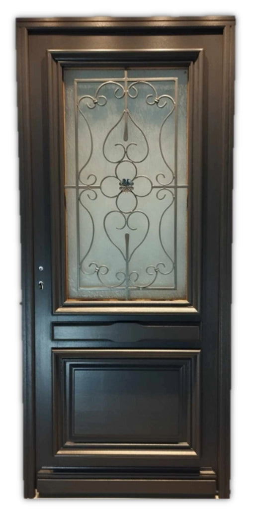 Porta d'ingresso Modello Candice RAL7016 Dimensioni 215X90 Pousant destro (Tabella dimensioni) senza maniglia