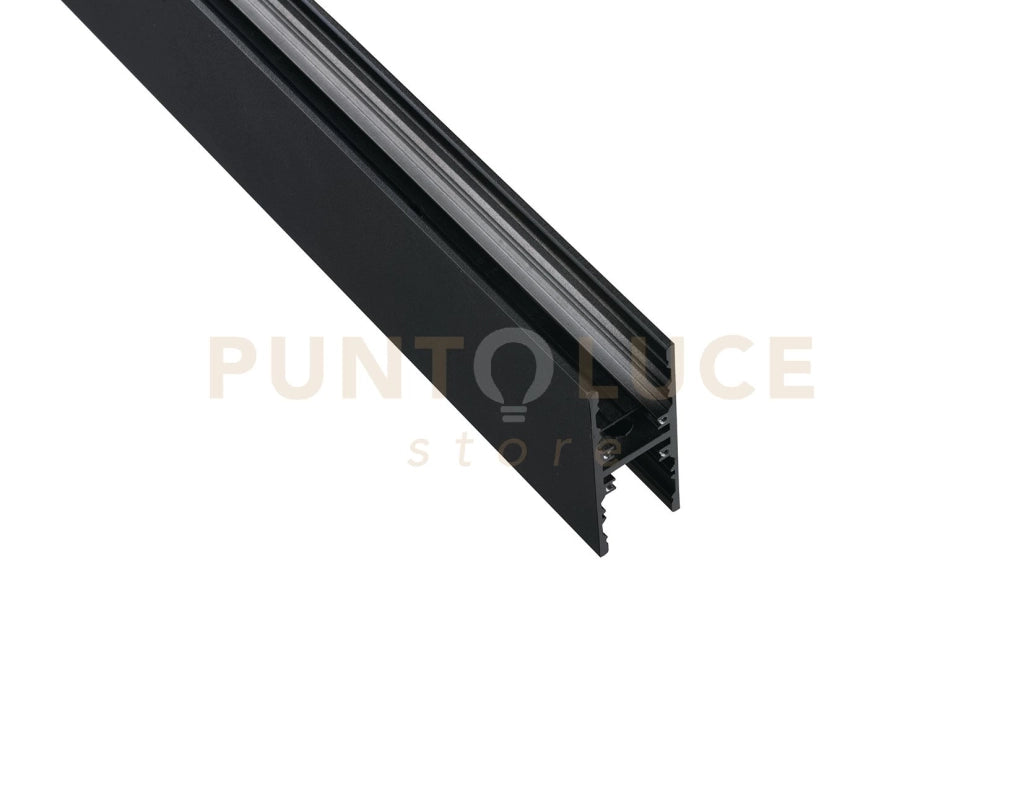 BINARIO DAVINCI BIEMISSIONE NERO 48V 200X2,9X7,2CM PER MONTAGGIO A SOSPENSIONE