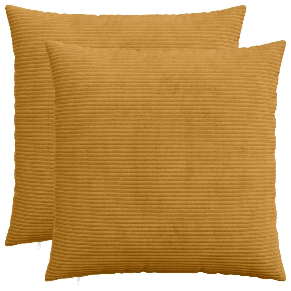 Federa 2 pcs HEERLEN Giallo 70 x 70 cm corduroy 913271