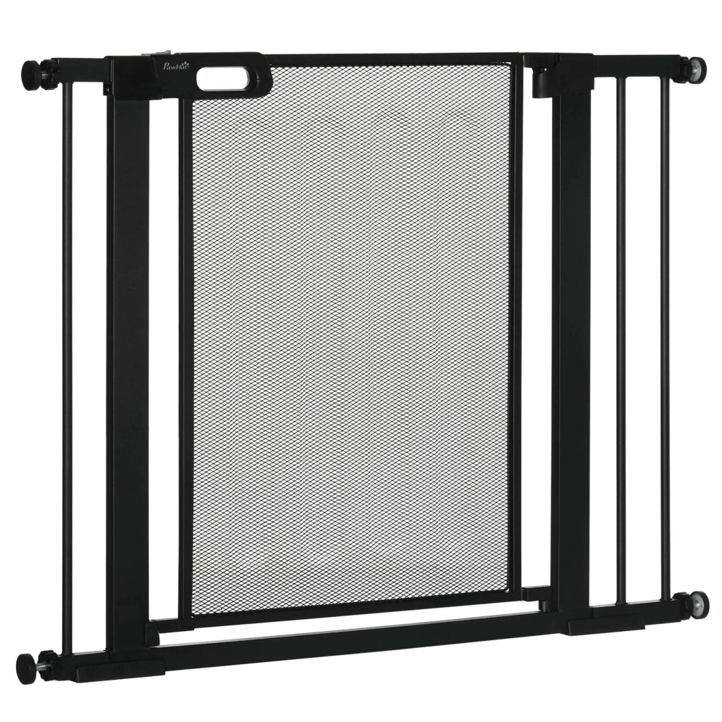 Cancello di sicurezza per scale e animali domestici ¨C zephmum ¨C Nero, 75-103 cm regolabile