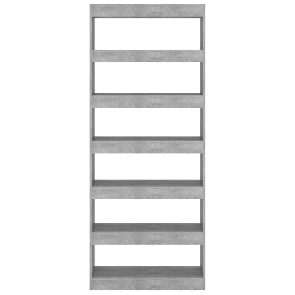 Libreria/Divisorio Grigio Cemento 80x30x198 cm in Truciolato cod mxl 6479