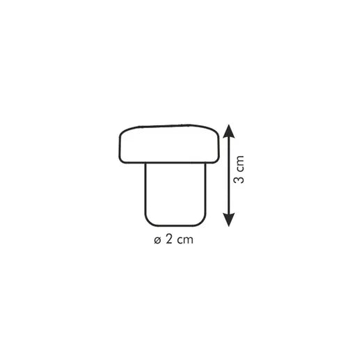 TAPPO VINO 'PRESTO' 3 cm - ø 2 cm - 2 pezzi - TESCOMA