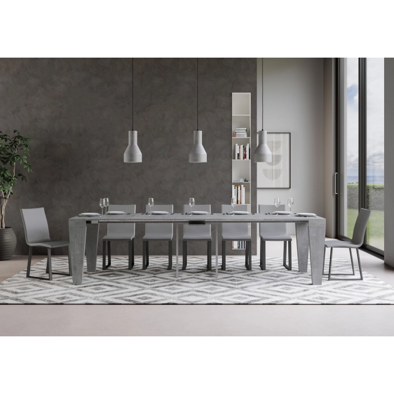 Consolle allungabile 90x40/300 cm Spimbo - Cemento
