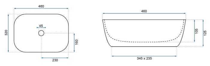 Lavabo Da Appoggio Rea Belinda Marble Mat