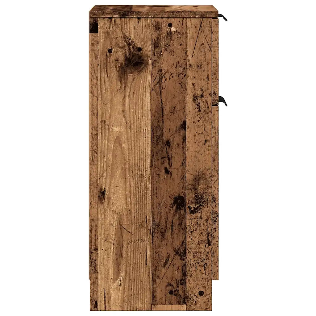 Credenze 2 pz Legno Antico 30x30x70 cm in Legno Multistrato 856952