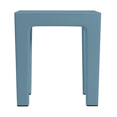 Sgabello bagno Lello multiuso turchese cobalto effetto legno