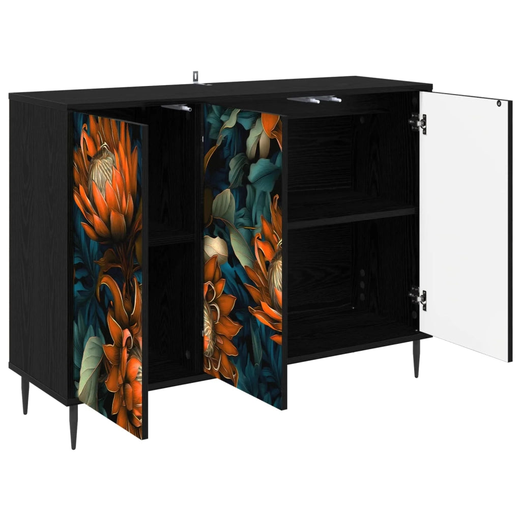 Credenza LOCHEM Rovere Nero 102 x 33 x 76 cm 8006970