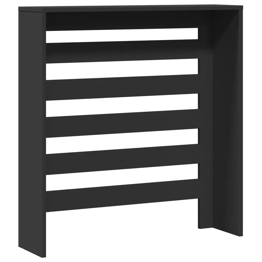 Copertura Termosifone Nera 78x20x82 cm Legno Multistrato 852682