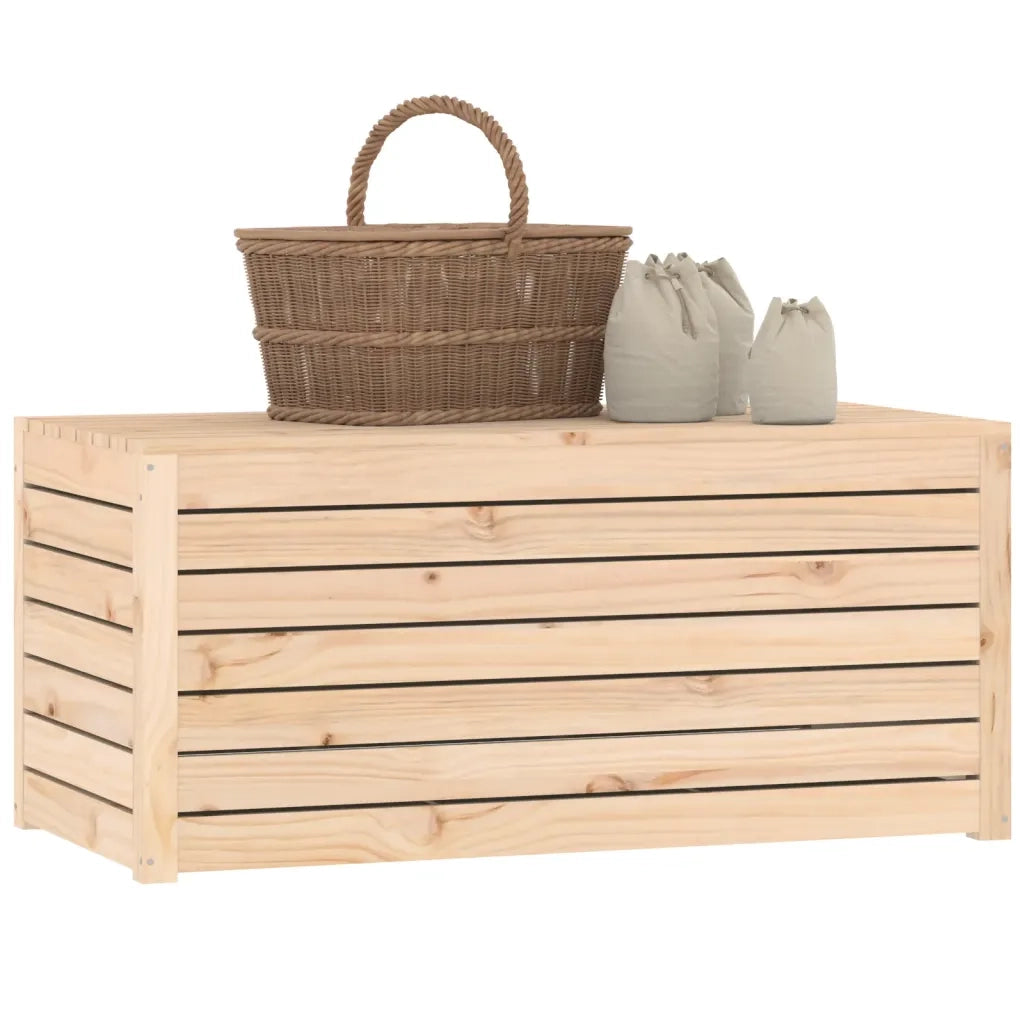 Contenitore Giardino 101x50,5x46,5 cm Legno Massello di Pino 823948