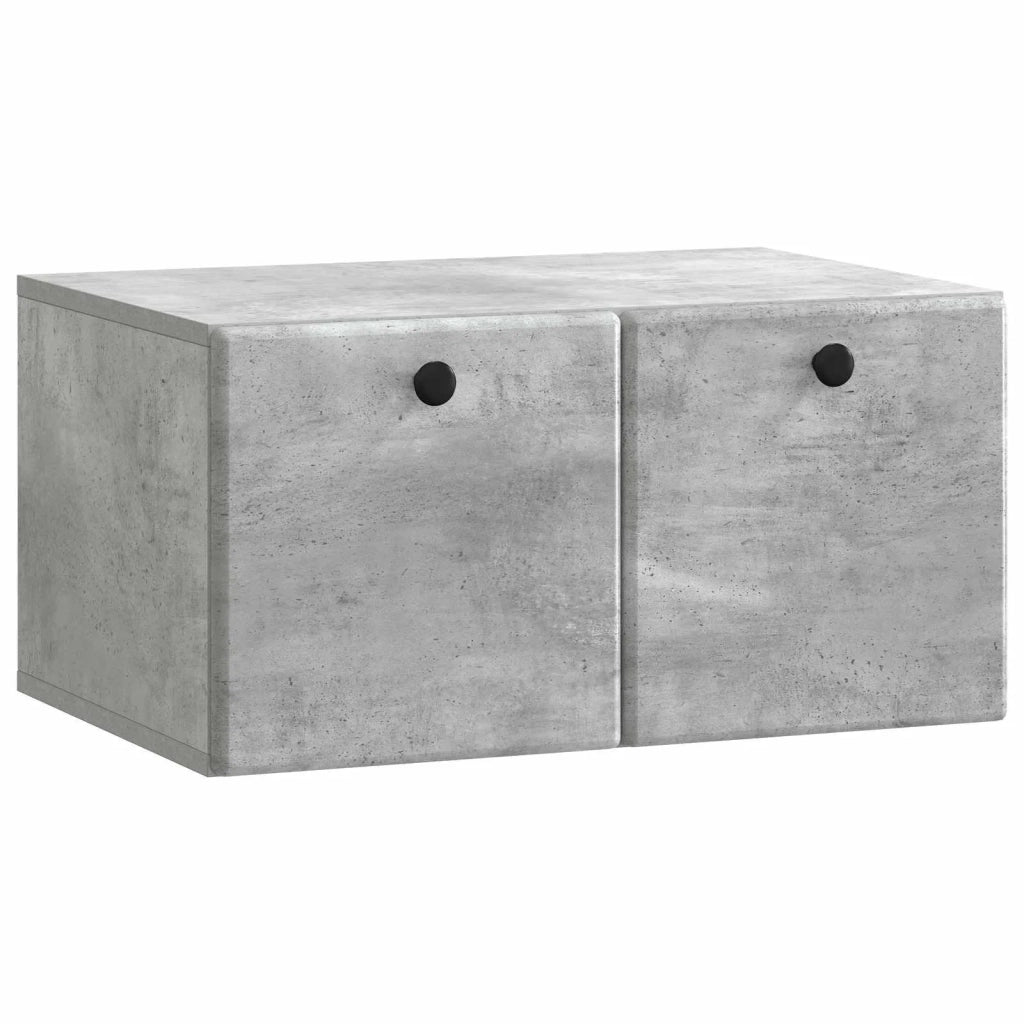 Mobile Porta TV da Muro 59,5 x 41 x 30 cm Grigio Cemento 899188