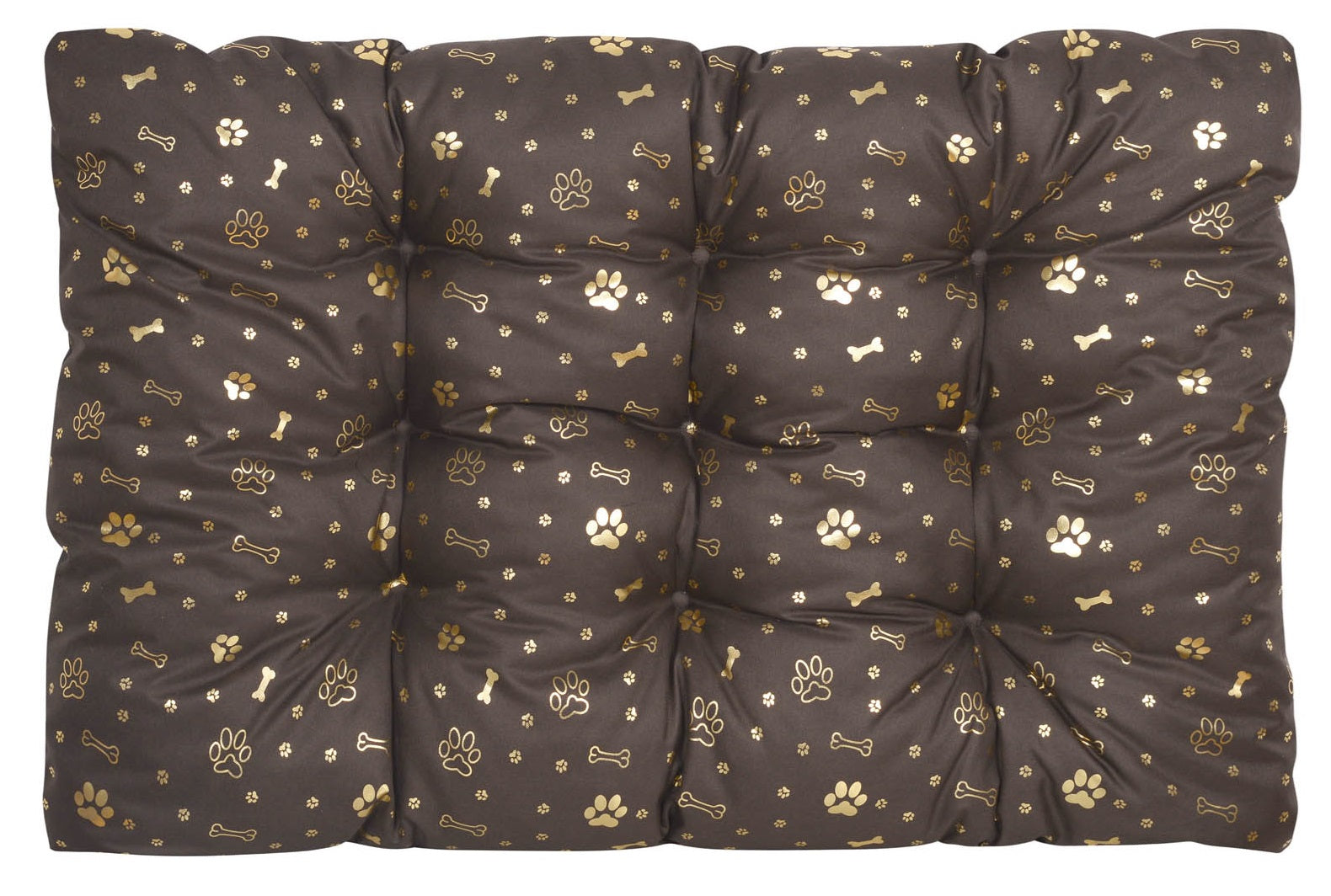 AIO FACTORY 80x60 cm PRESTIGE Letto per cani impermeabile Golden Bones