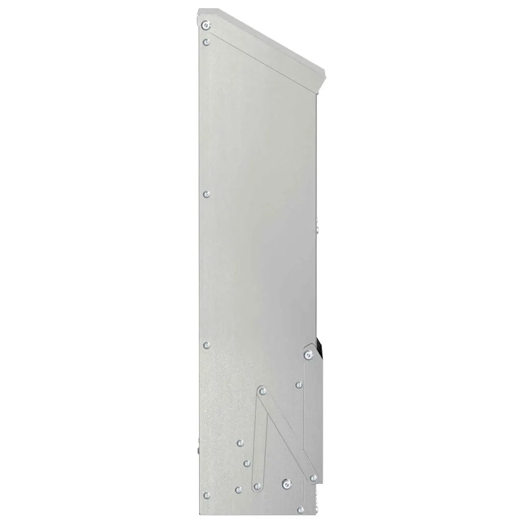 Feeder per pollo Argento 13 x 12 x 51 cm Acciaio zincato