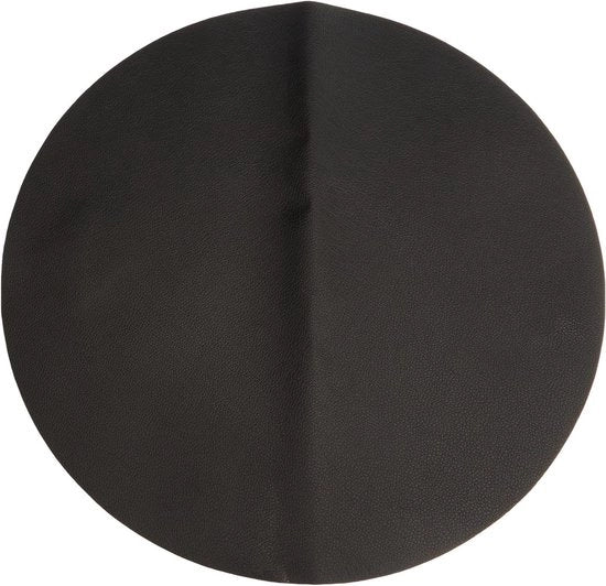 Piastrella in pelle in PVC nera 38 cm