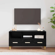 Mobile TV Rovere Nero 102 x 36 x 50 cm Legno multistrato