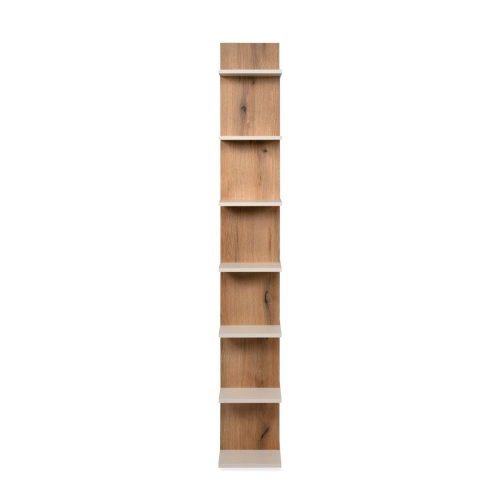 Libreria a Giorno Navas20A 12 Vani Colore Artisan Oak e Cashmere