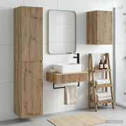 Set di mobili per il bagno 3 pz Rovere Artigianale 3406062
