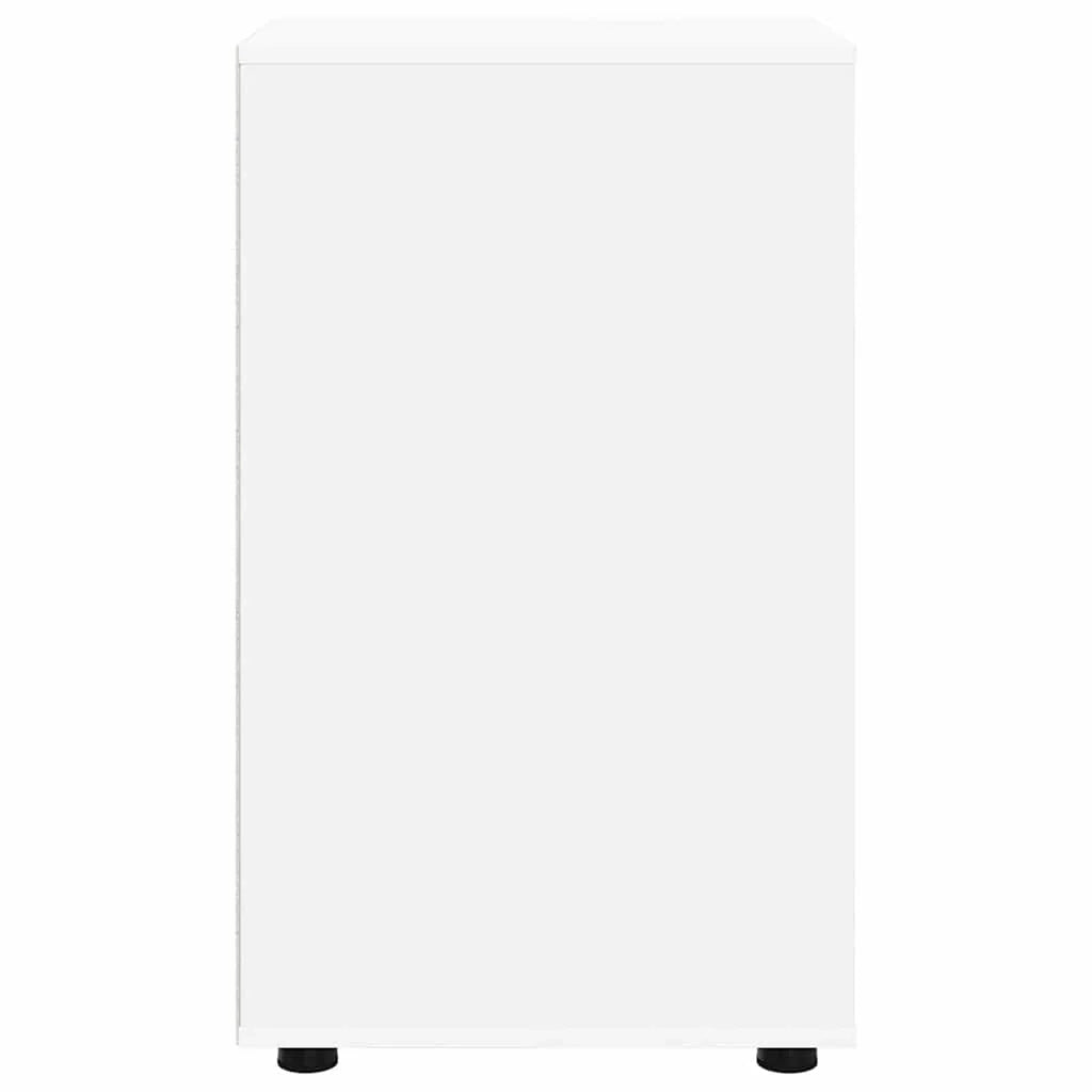 Mobile contenitore rettangolare funzionale minimalista 40 x 48 x 81 cm in legno ingegnerizzato bianco 02_0054641