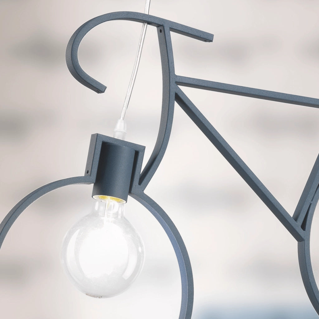 Lampadario Bike Blu