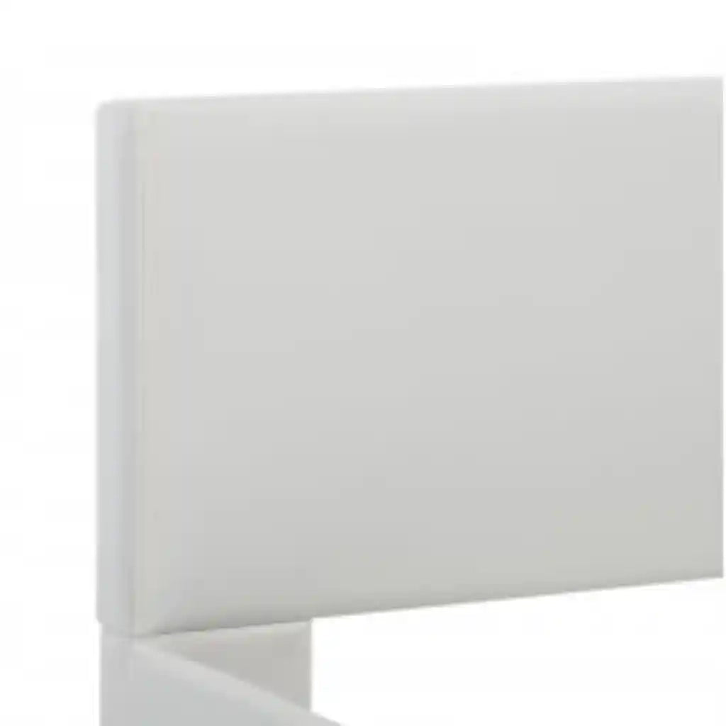 Giroletto con LED senza Materasso Bianco in Similpelle 90x200cm