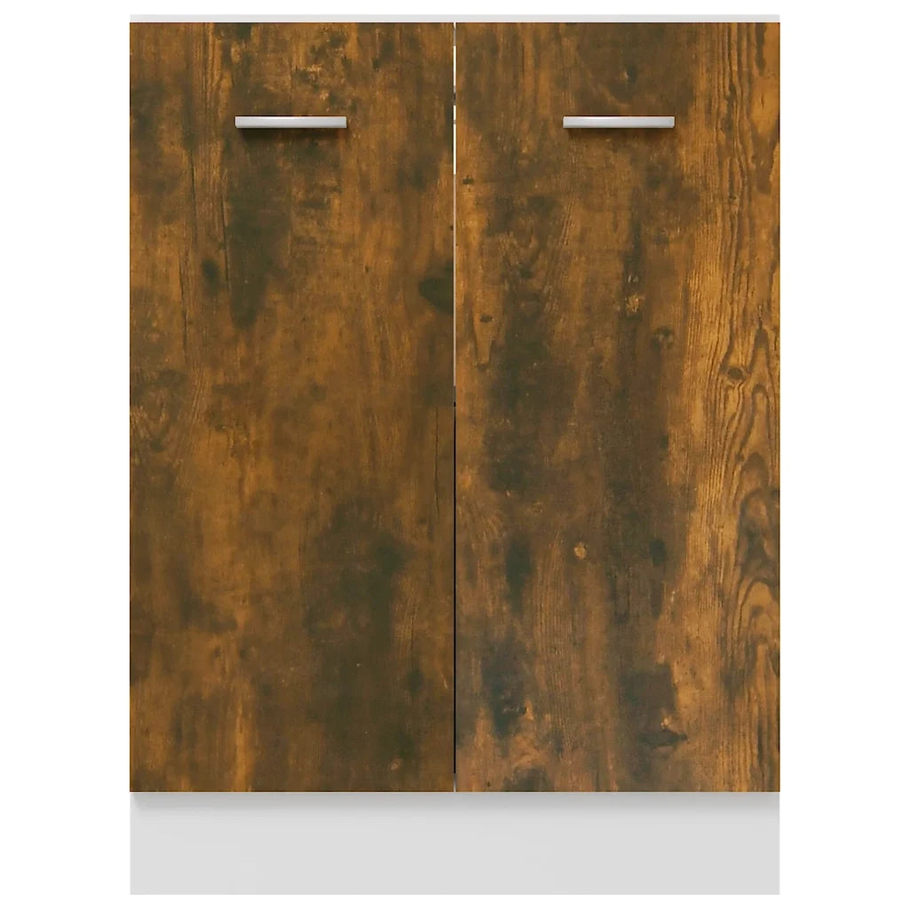 Mobiletto Rovere Fumo 60x46x81,5 cm in Legno Multistrato cod mxl 77688