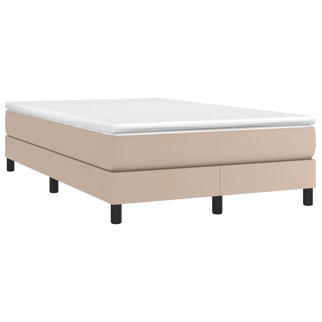 Giroletto a Molle con Materasso Cappuccino 120x190cm Similpelle