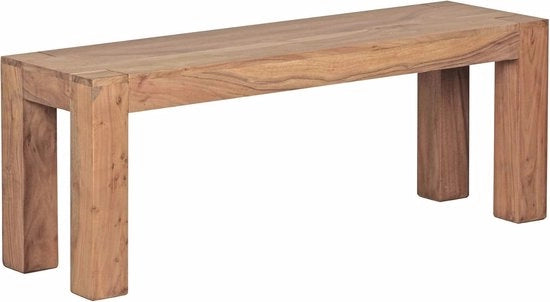 Banco Cucina 120 cm - Legno di Acacia Massello - Moderno e Realizzato a Mano
