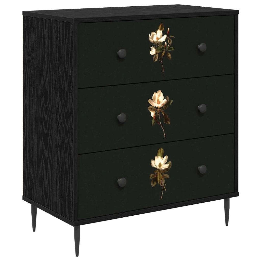 Cassettiera BREMEN Stampa di Magnolia 66 x 36,5 x 76 cm 8007387