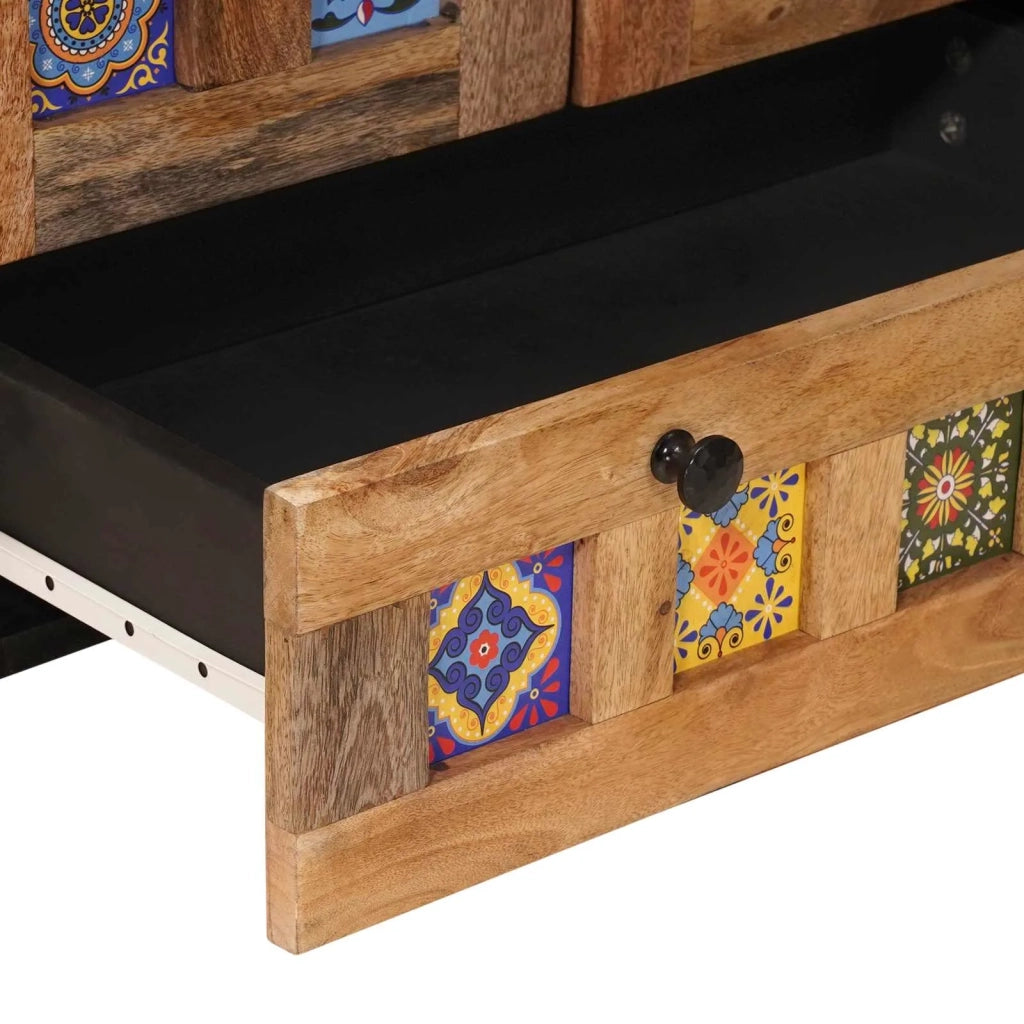 Credenza Naturale 60 x 33,5 x 100 cm Legno di mango massello 4018290
