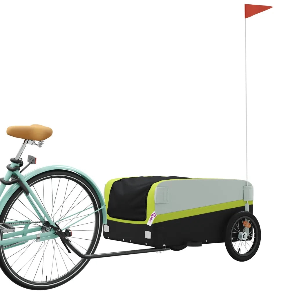 Rimorchio da Bici Nero e Verde 45 kg in Ferro CFW8360289