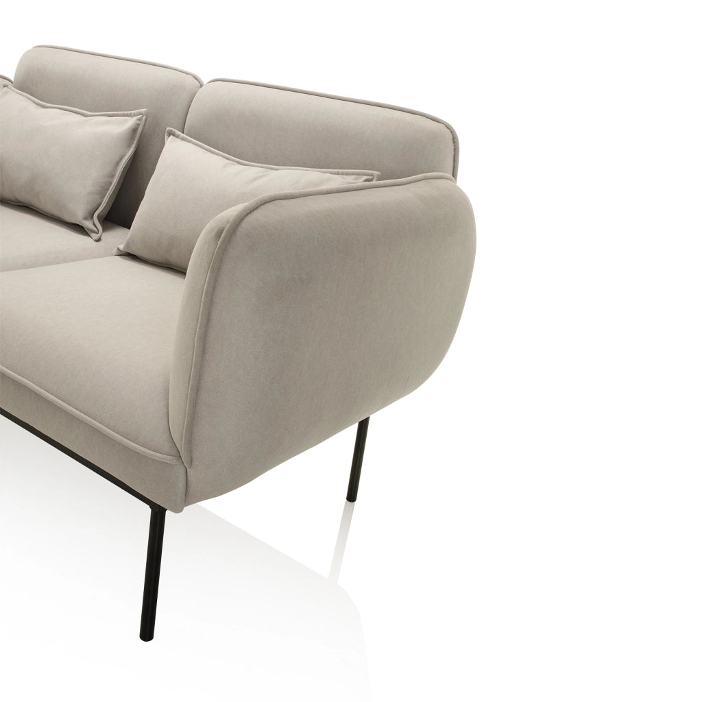 Divano 2 posti VELOUR grigio chiaro