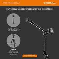 Walimex Pro Swivel Arm Magic 28 Braccio articolato - 280 x 70 x 39 mm - max 2 kg - collegamento 2x 1/4" - Supporto per reflex stativi video rig dolly