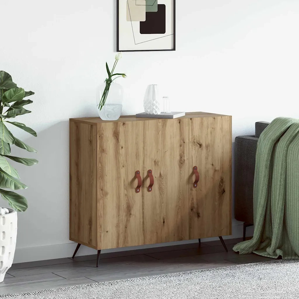 Credenza-Buffet-Armadio da cucina Rovere artigianale 89,5 x 34 x 80 cm Legno multistrato