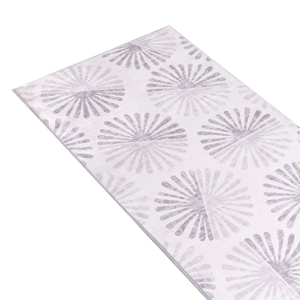 Tappeto da corridoio tessuto bianco sporco 80 x 300 cm Moderno motivo astratto Corridoio Per riscaldamento a pavimento Fondo antiscivolo