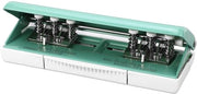 Perforatrice 6-gaats - Perforatrice per carta adattabile - Adatta per A4/A5/A6/A7 - Capacità di 10 fogli - Materiale ABS/acciaio - Distanza tra i fori 19 mm - Perforatrice per carta con punta
