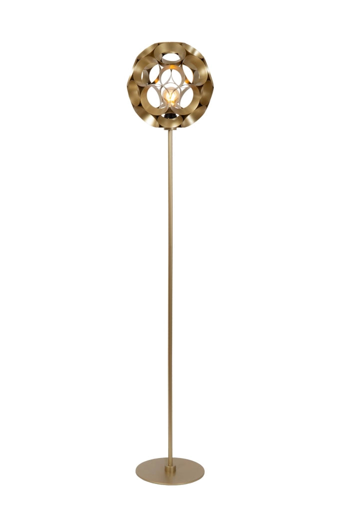 Lampada da terra art déco oro 1xE27 HANNELORE Lucide