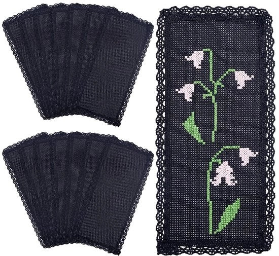 Bladwijzers 15 pezzi - 20,4 x 8,6 cm - Blanco con bordo decorativo - Per artigianato e progetti DIY - Resistente allo shock