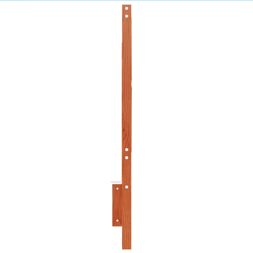 Testiera Marrone Cera 160 cm in Legno Massello di Pino 844306