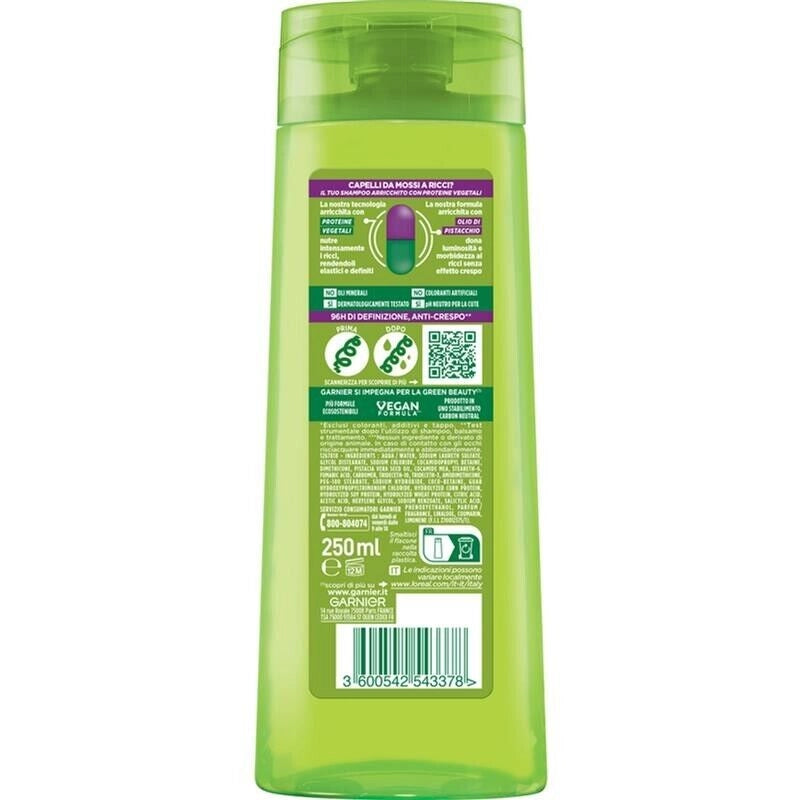 GARNIER FRUCTIS SHAMPOO 250 ML HYDRA RICCI 96 ORE DI DEFINITIONE ANTI-CRESPO X CAPELLI DA MOSSI A RICCI