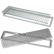 Griglia antitacco acciaio zincat o con telaio 100x20 b07bfffkq4