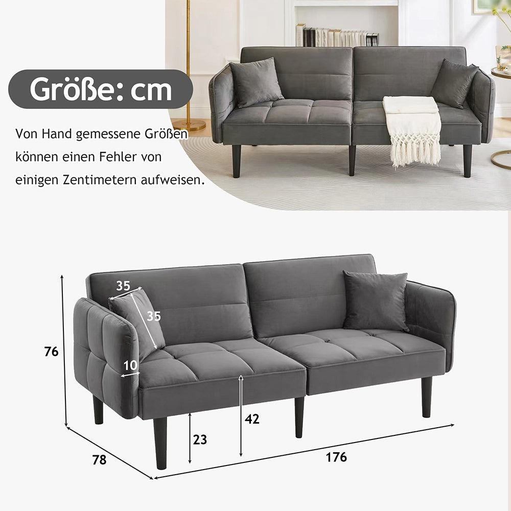 Divano letto 2in1 - Xylo - due posti, design estensibile, pratico