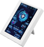 Monitoraggio Temperatura 3,5 Pollici IPS - Schermo - Dati CPU Monitor - Cassetta Metallica - Senza Installazione - Regolazione di Brillantezza - Visualizzazione Adattabile - Display
